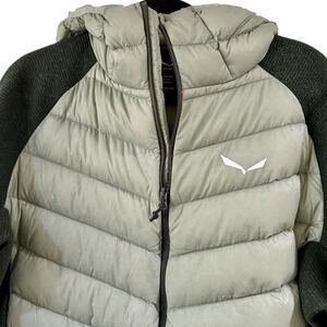 Salewa Fanes Sarner RDS Down Hybrid Jacket Mens L 50 Green Coat Gorpcore New